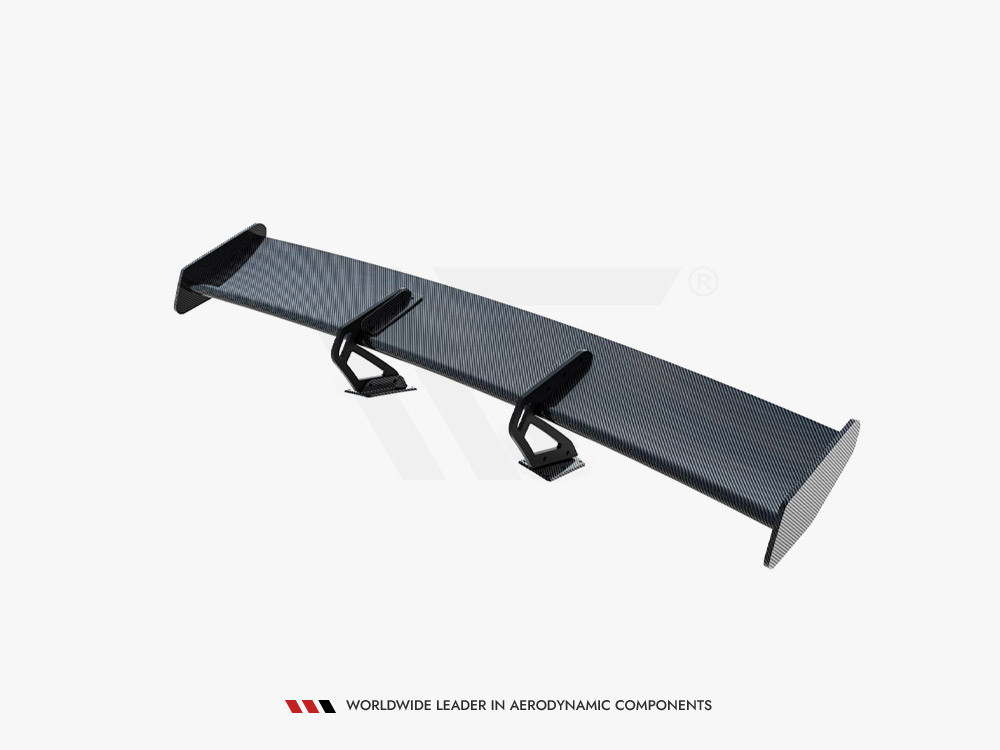 Maxton Carbon Spoiler With Upper Swan Mounting V.1 + LED Porsche 718 Cayman GTS 982c