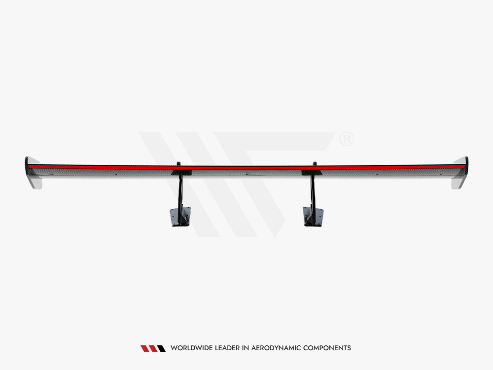 Maxton Carbon Spoiler With Upper Swan Mounting V.2 + LED Porsche 718 Cayman GTS 982c Maxton Carbon Spoiler With Upper Swan Mounting V.2 + LED Porsche 718 Cayman GTS 982c