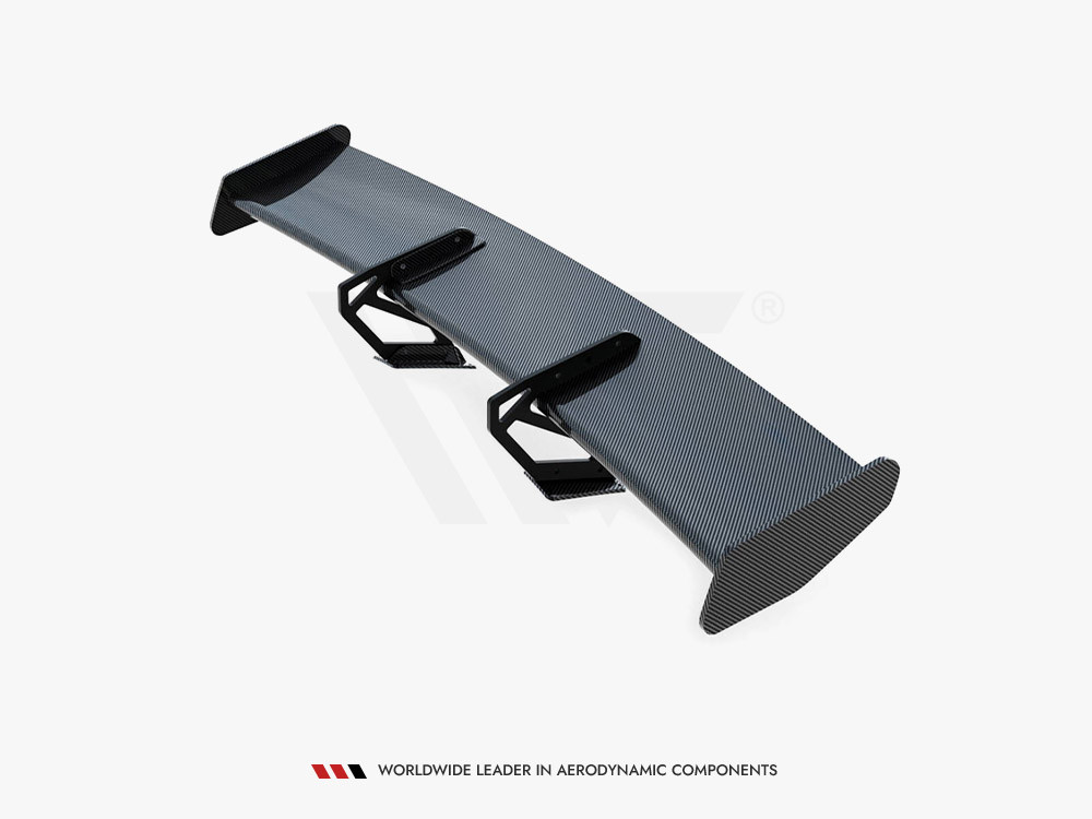 Maxton Carbon Spoiler With Upper Swan Mounting V.2 + LED Porsche 718 Cayman GTS 982c Maxton Carbon Spoiler With Upper Swan Mounting V.2 + LED Porsche 718 Cayman GTS 982c