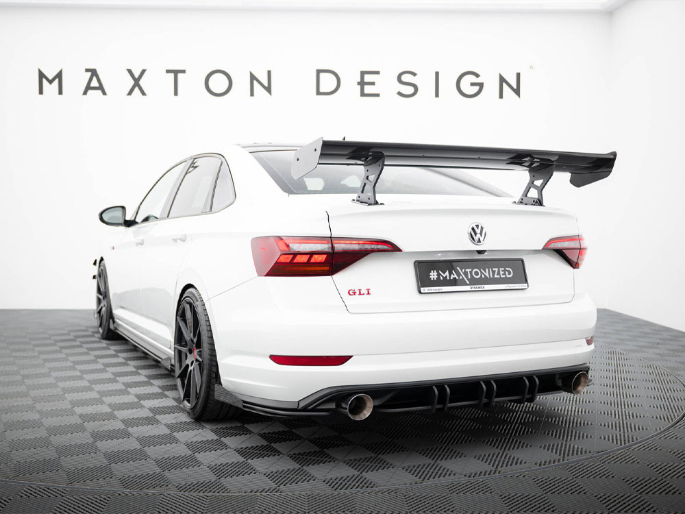 Maxton Carbon Spoiler With Internal Brackets Uprights Volkswagen Jetta GLI Mk7 Maxton Carbon Spoiler With Internal Brackets Uprights Volkswagen Jetta GLI Mk7