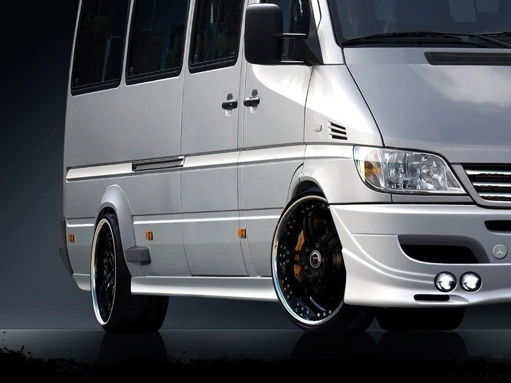 Maxton Side Skirts Mercedes Sprinter I FL / VW LT 96-06 - Different Sizes (4 Elements). This Side Skirts Fits Twin Wheels Version.