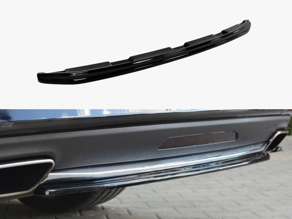 Maxton Central Rear Splitter Mercedes CLS C218 Amg-line (Without A Vertical BAR) (2011-2014)