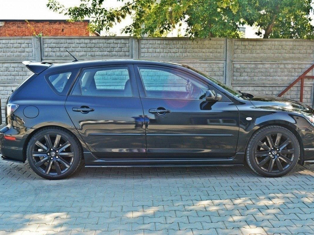 Maxton Side Skirts Diffusers Mazda 3 MPS MK1 (Preface)