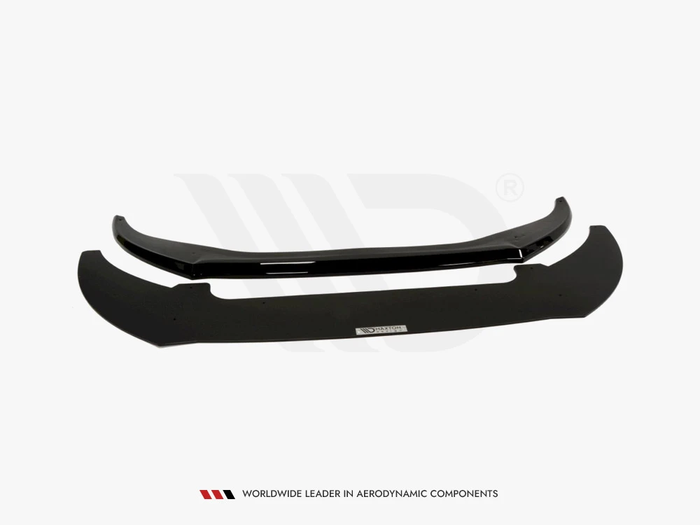 Maxton Front Racing Splitter Audi S6 / A6 C7 S-line (2 Splitters = 1 SET) (2011-2014) - Gloss Black
