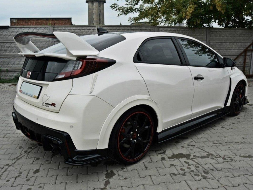 Maxton Rear Side Splitters Honda Civic IX Type R