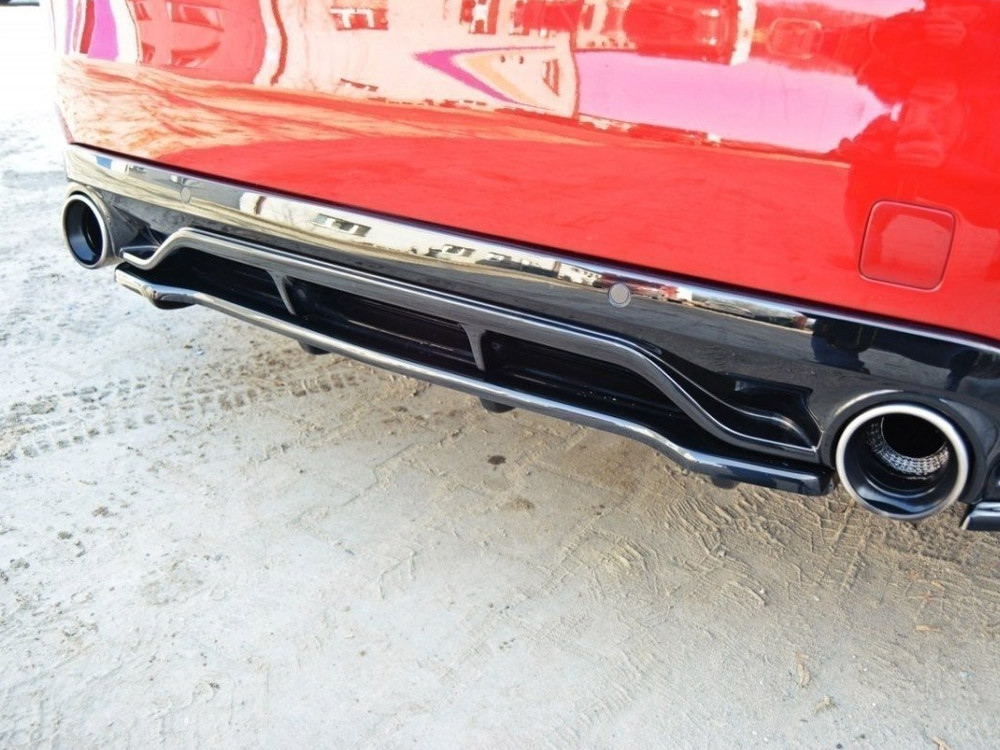 Maxton Central Rear Splitter (Vertical Bars) Peugeot 308 II GTI