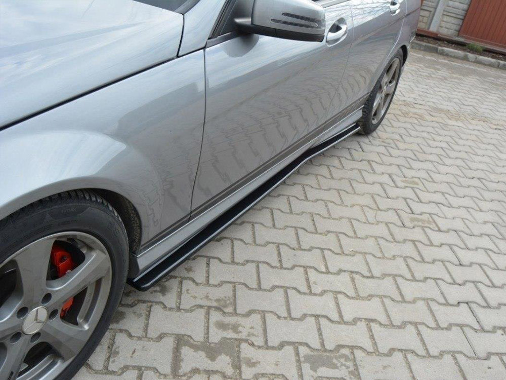 Maxton Side Skirts Diffusers Mercedes-Benz C Sedan / Estate AMG-Line W204 / S204