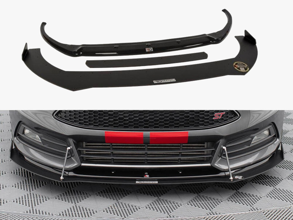 Maxton Hybrid Front Splitter V.2 Ford Focus ST Mk3 FL Maxton Hybrid Front Splitter V.2 Ford Focus ST Mk3 FL
