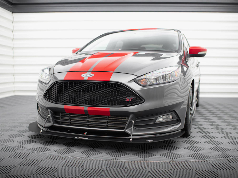 Maxton Hybrid Front Splitter V.1 Ford Focus ST Mk3 FL