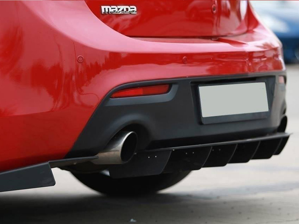 Maxton Racing Rear Side Splitters Mazda 3 Mk2 MPS