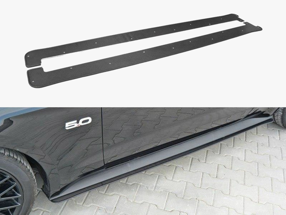Maxton Racing Side Skirts Diffusers Ford Mustang GT Mk6 Maxton Racing Side Skirts Diffusers Ford Mustang GT Mk6
