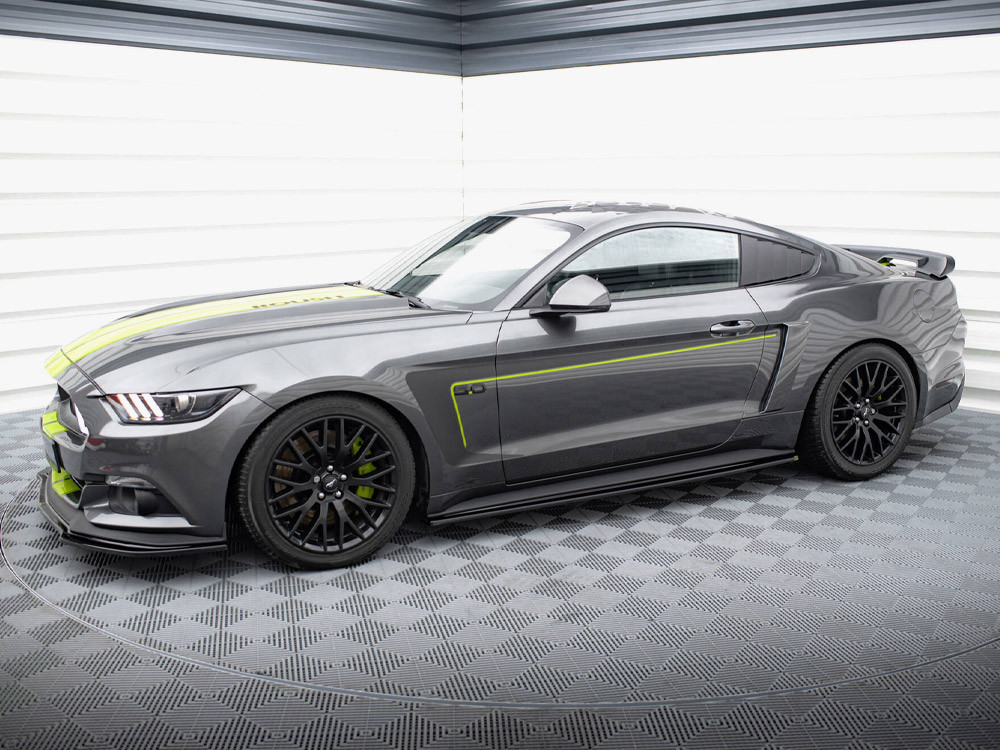 Maxton Side Skirts Diffusers Ford Mustang GT Mk6 Maxton Side Skirts Diffusers Ford Mustang GT Mk6