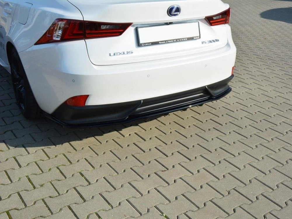 Maxton Central Rear Splitter (Vertical Bars) Lexus IS 300H Mk3