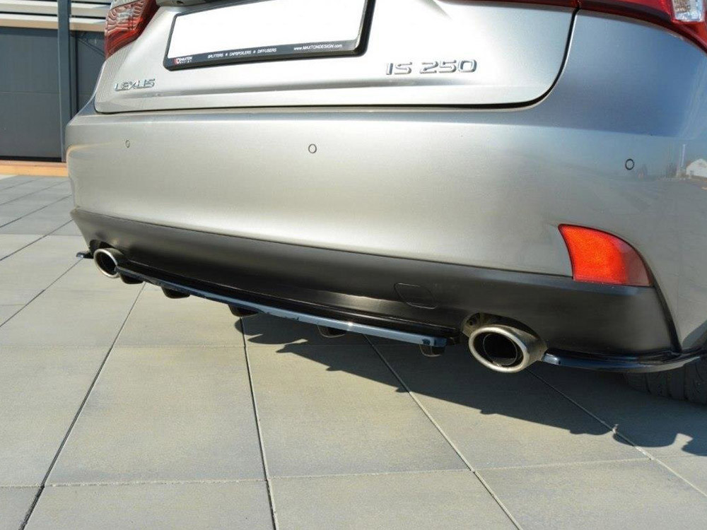 Maxton Central Rear Splitter (Vertical Bars) Lexus IS Mk3 T