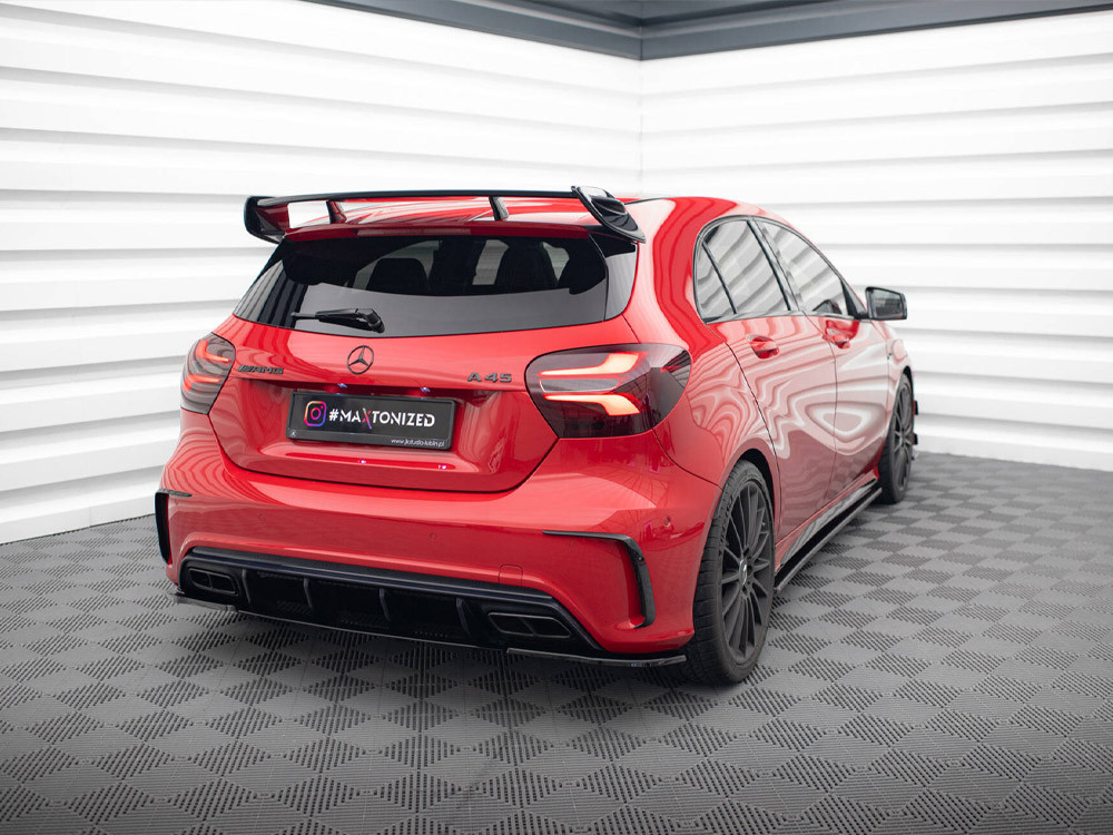 Maxton Spoiler Side Extensions Mercedes A W176 AMG Facelift