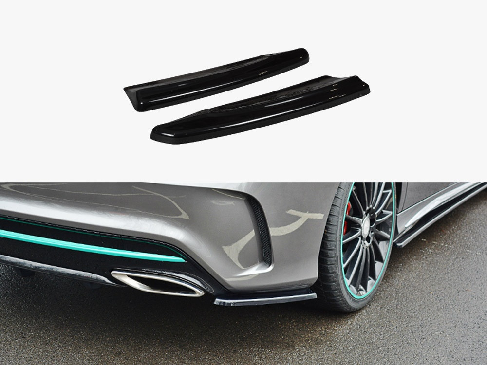 Maxton Rear Side Splitters Mercedes-Benz CLA C117 AMG-Line Facelift