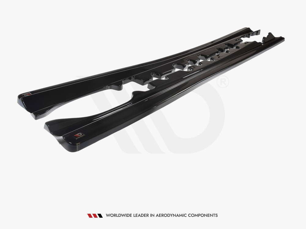 Maxton Side Skirts Diffusers Mercedes E-Class W207 Coupe AMG Line