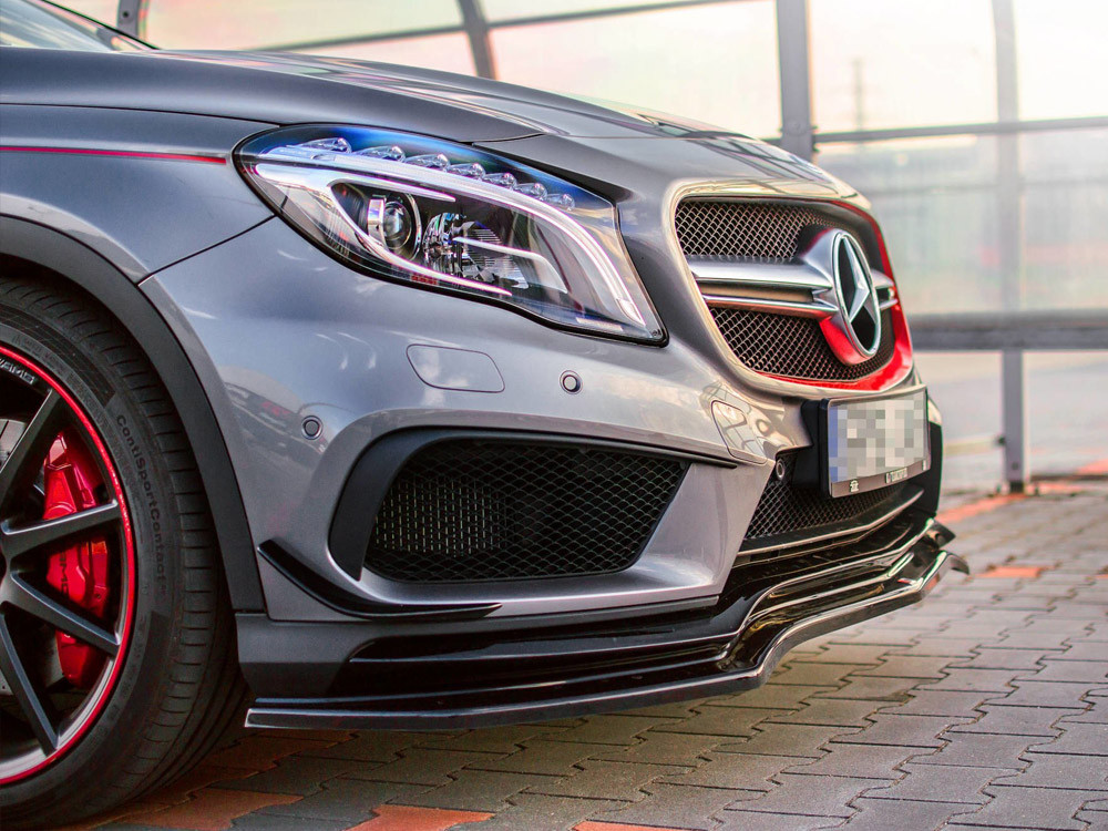 Maxton Front Splitter Mercedes-benz GLA 45 AMG SUV (X156) Pre-facelift (2014-2017)