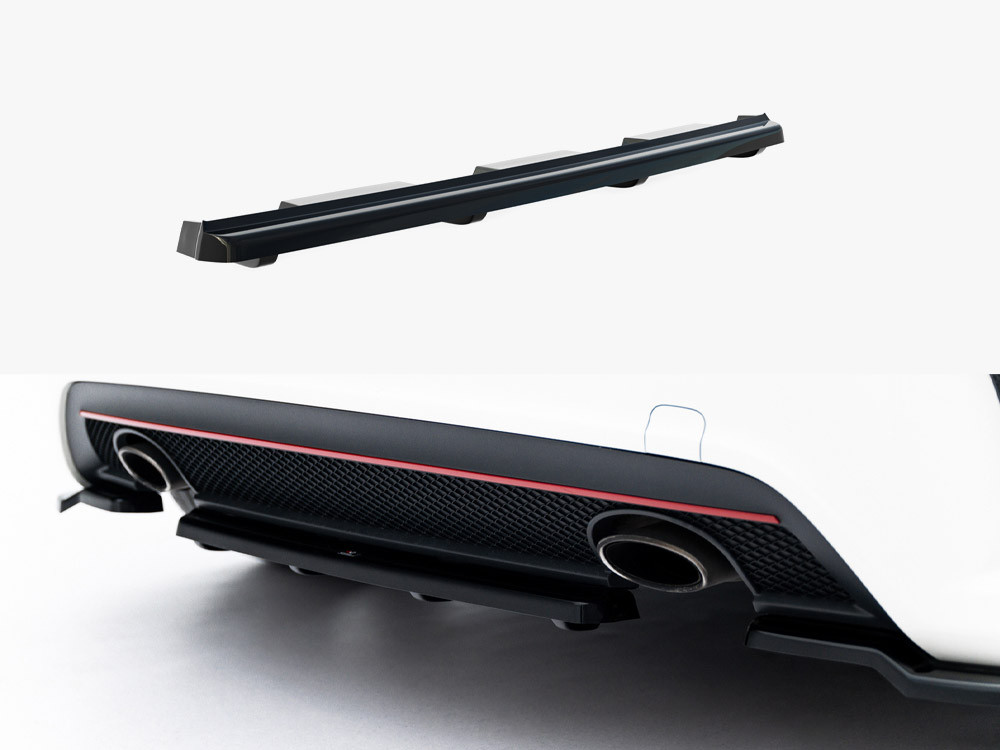 Maxton Rear Splitter (Vertical Bars) Mercedes W176 AMG-Line Pre-Facelift