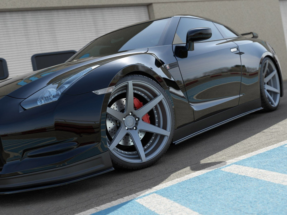Maxton Side Skirts Diffusers Nissan GT-R Preface Coupe (R35-Series)