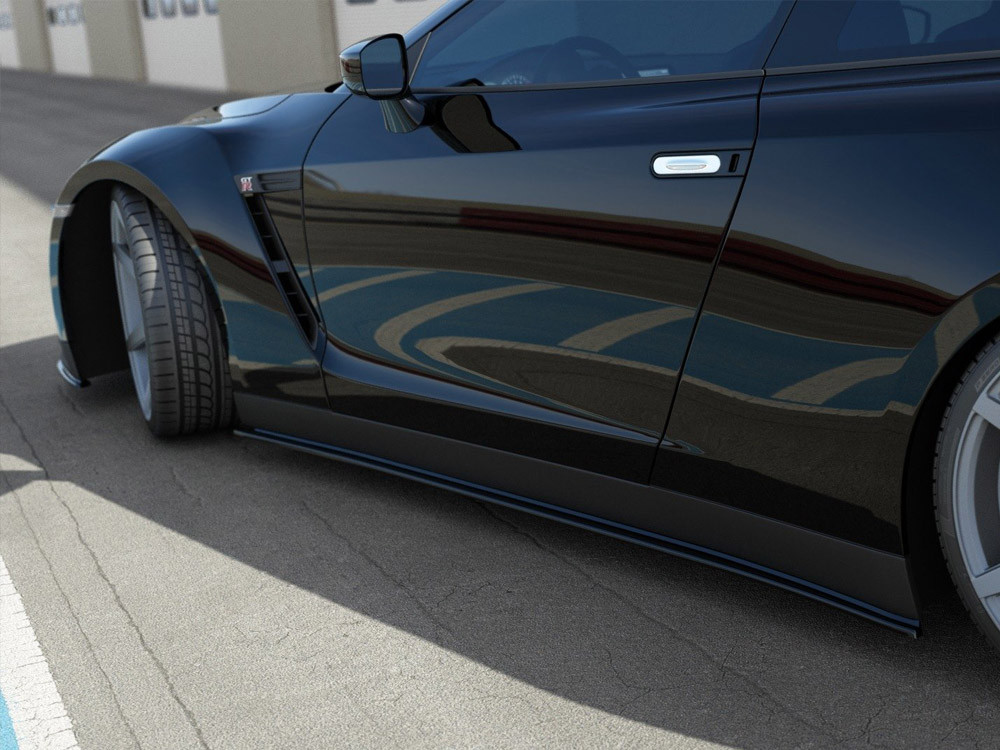 Maxton Side Skirts Diffusers Nissan GT-R Preface Coupe (R35-Series)