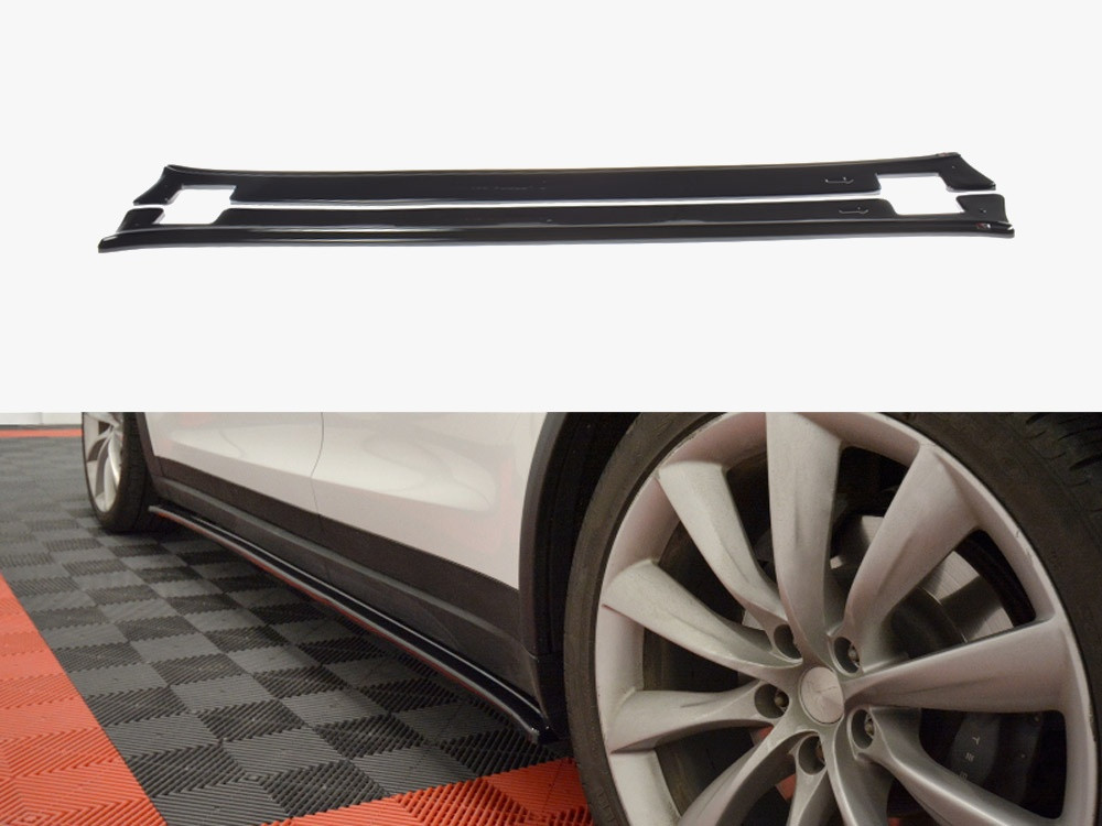 Maxton Side Skirts Diffusers V.1 Tesla Model X (2015-)