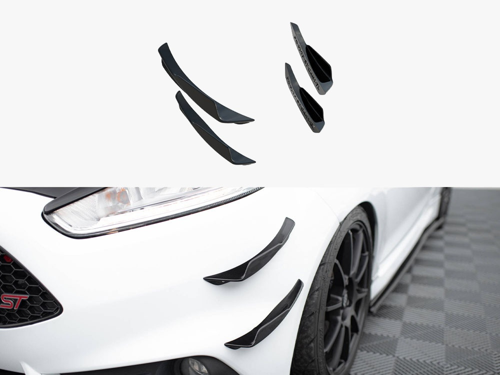 Maxton Front Bumper Wings (Canards) Ford Fiesta ST Mk7 Facelift