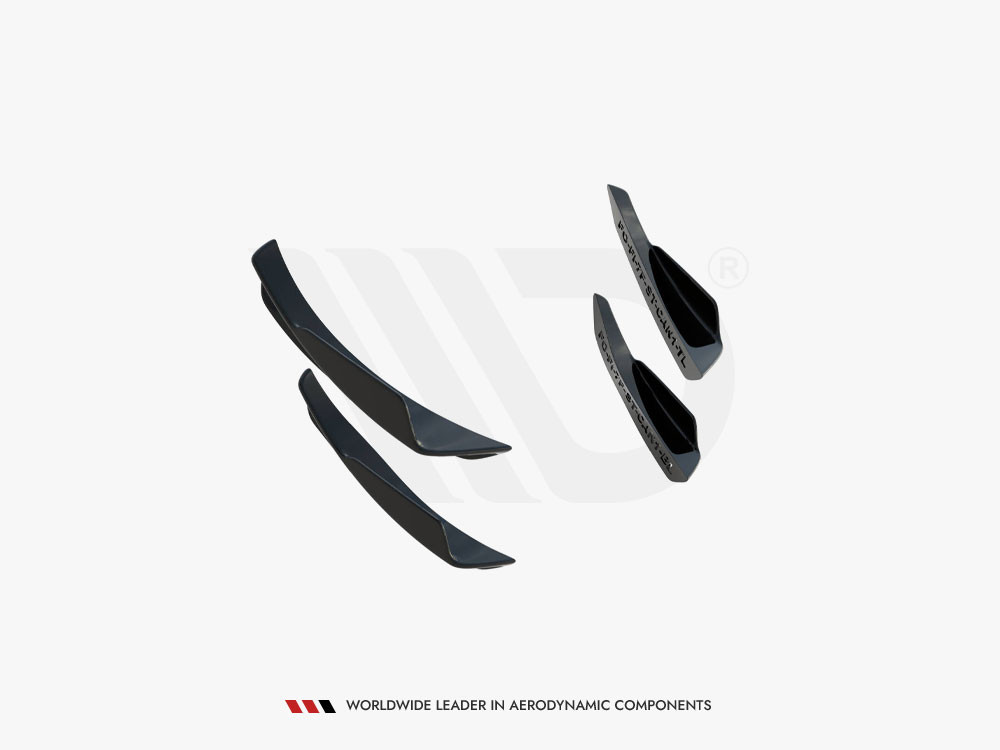Maxton Front Bumper Wings (Canards) Ford Fiesta ST Mk7 Facelift