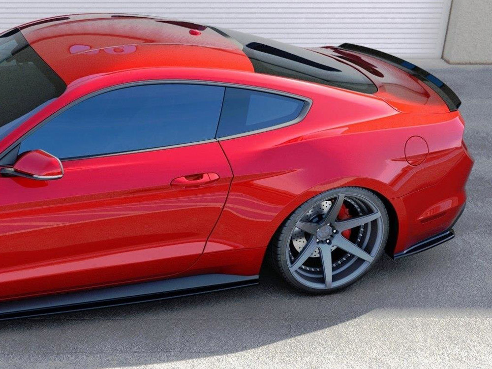 Maxton Rear Side Splitters Ford Mustang Mk6 (2014-17)