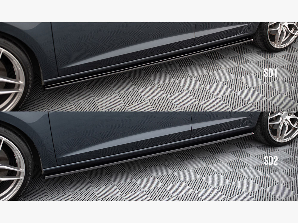 Maxton Side Skirts Diffusers V.2 Seat Leon Mk3 Cupra / FR Facelift
