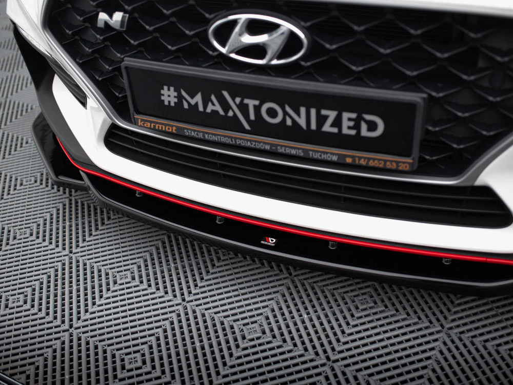 Maxton Front Splitter V.4 Hyundai I30 N Mk3 Hatchback / Fastback