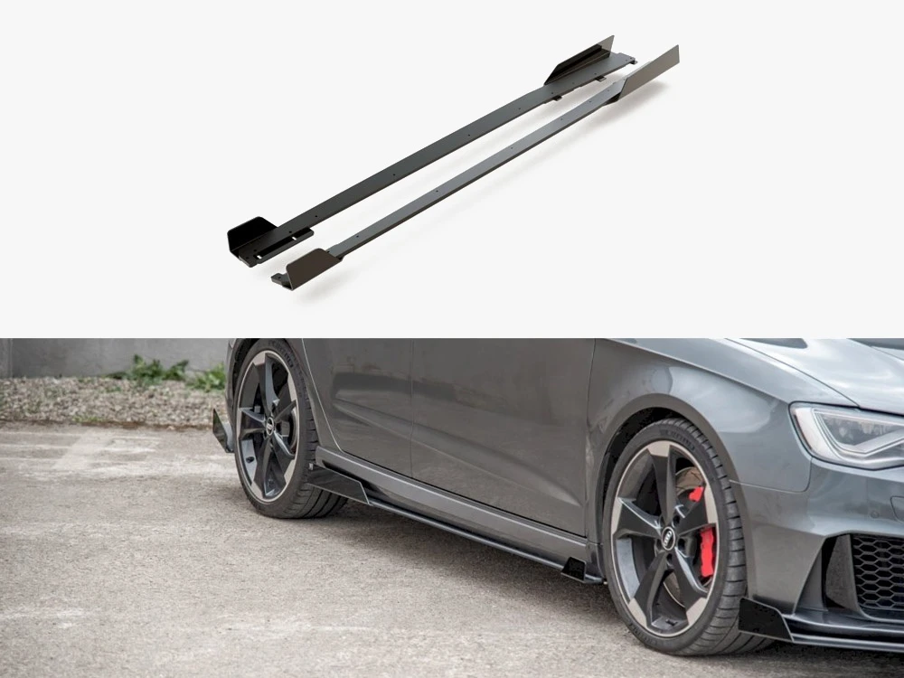 Maxton Street PRO Side Skirts Diffusers + Flaps Audi RS3 8V Sportback Maxton Street PRO Side Skirts Diffusers + Flaps Audi RS3 8V Sportback