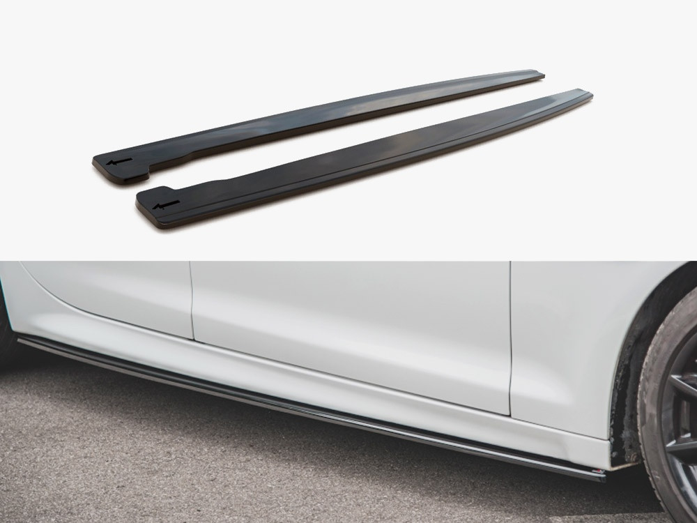Maxton Side Skirts Splitters Jaguar XJ X351 Facelift (2015-2019)