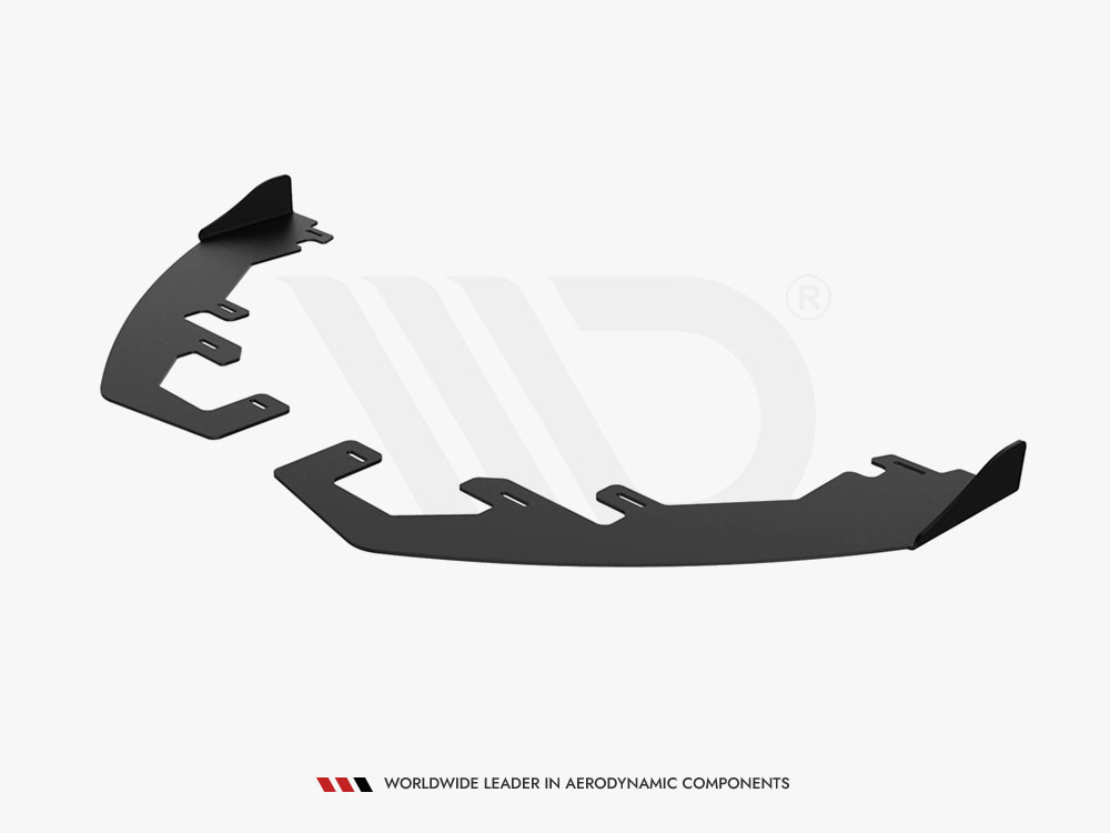 Maxton Street PRO Front Splitter + Flaps Ford Fiesta Mk8 ST / ST-Line Maxton Street PRO Front Splitter + Flaps Ford Fiesta Mk8 ST / ST-Line