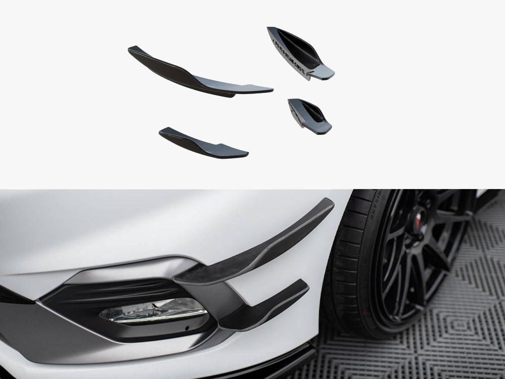 Maxton Front Bumper Wings (Canards) V.2 Ford Fiesta Mk8 ST / ST-Line Maxton Front Bumper Wings (Canards) V.2 Ford Fiesta Mk8 ST / ST-Line