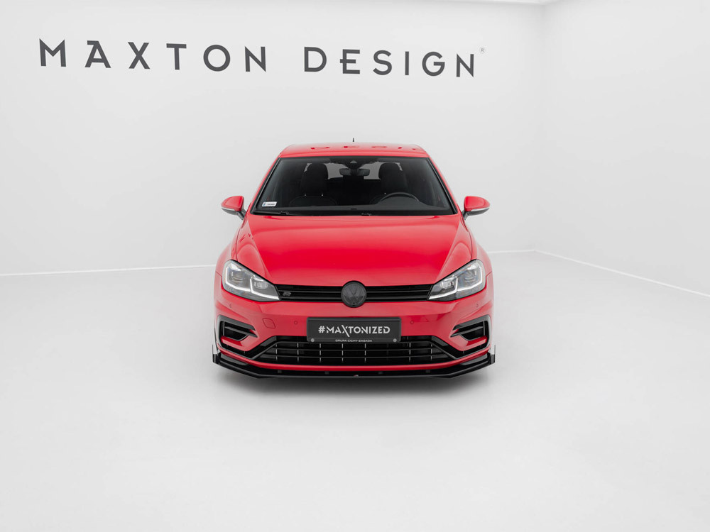 Maxton Street PRO Front Splitter V.2 Volkswagen Golf R / R-Line Mk7 Facelift
