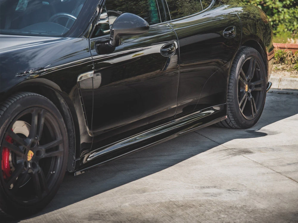 Maxton Side Skirts Diffusers V1 Porsche Panamera Turbo 970 Facelift (2013-2016)