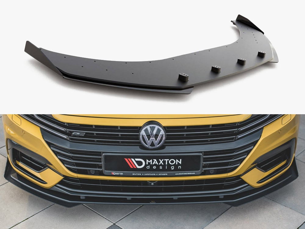 Maxton Street PRO Front Splitter + Flaps Volkswagen Arteon R-Line Sedan / Shooting Brake Mk1