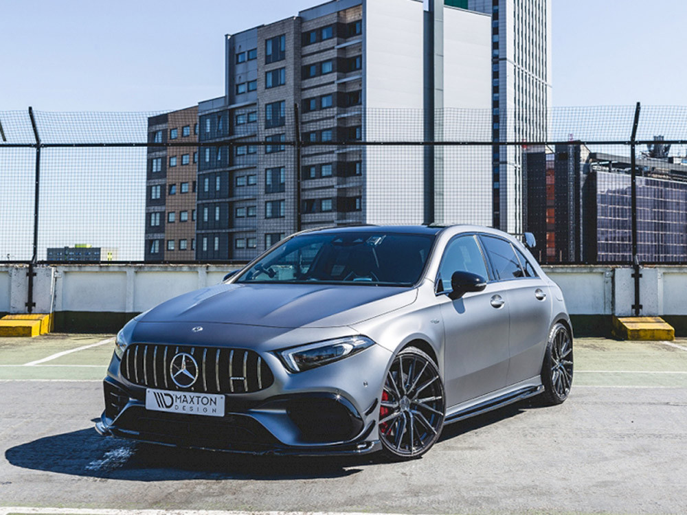 Maxton Front Splitter V.2 Mercedes AMG A 45 S Aero Pack W177 Maxton Front Splitter V.2 Mercedes AMG A 45 S Aero Pack W177