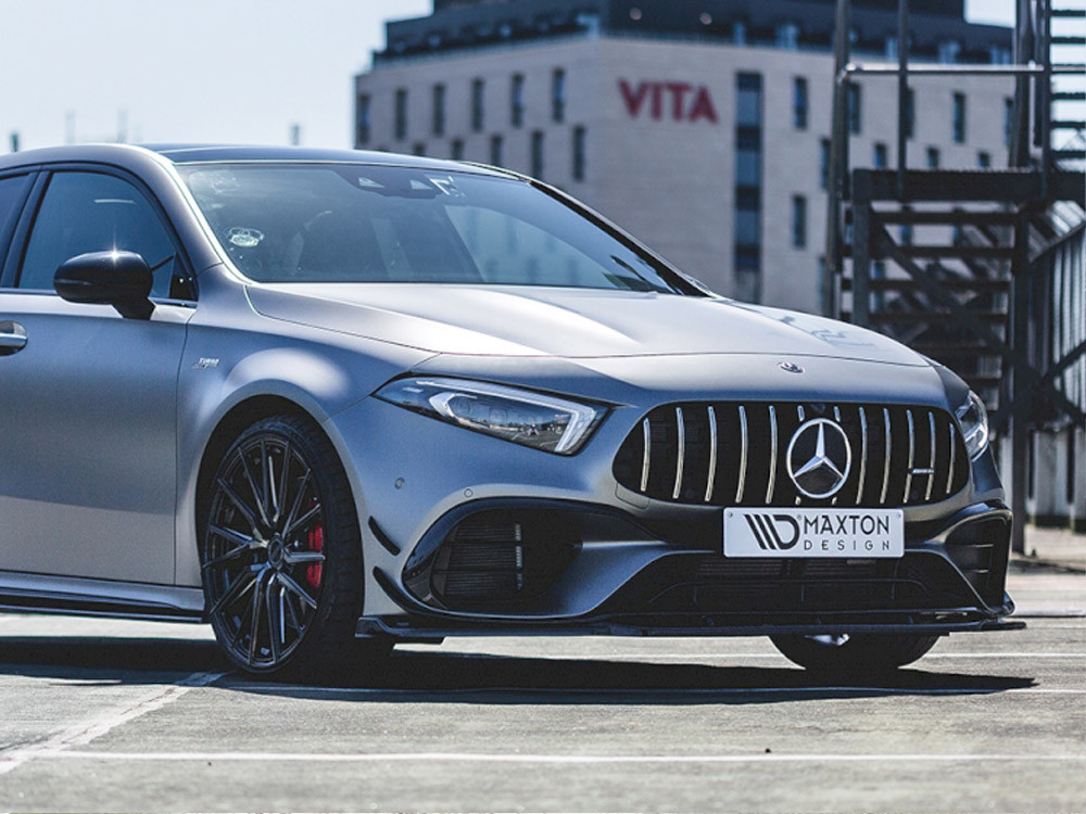 Maxton Front Splitter V.2 Mercedes AMG A 45 S Aero Pack W177 Maxton Front Splitter V.2 Mercedes AMG A 45 S Aero Pack W177