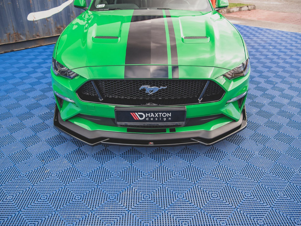 Maxton Front Splitter V.1 + Flaps Ford Mustang GT Mk6 Facelift