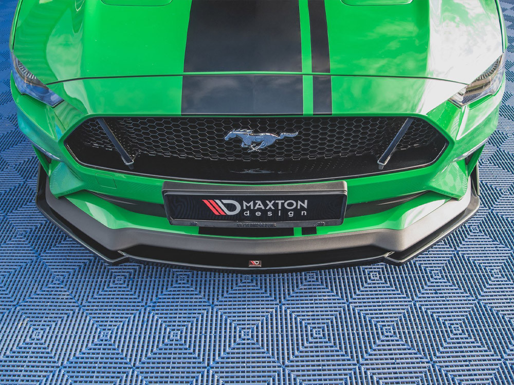 Maxton Front Splitter V.2 + Flaps Ford Mustang GT Mk6 Facelift