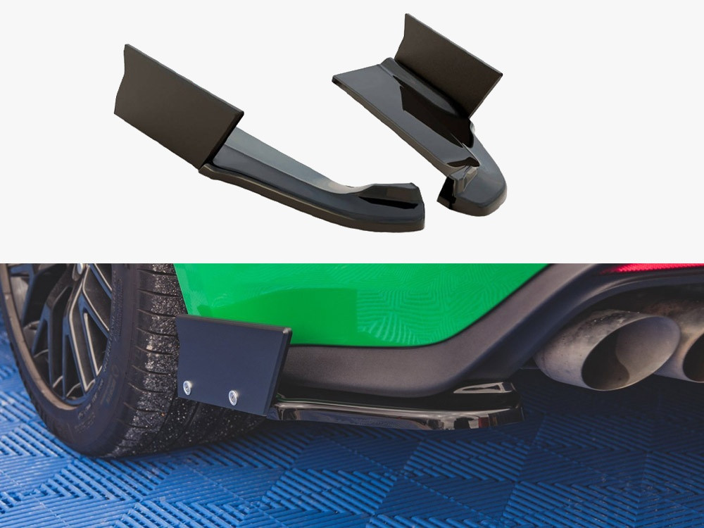 Maxton Rear Side Splitters V.1 + Flaps Ford Mustang GT Mk6 Facelift Maxton Rear Side Splitters V.1 + Flaps Ford Mustang GT Mk6 Facelift