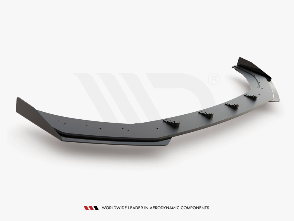 Maxton Street PRO Front Splitter + Flaps VW Polo GTI Mk6