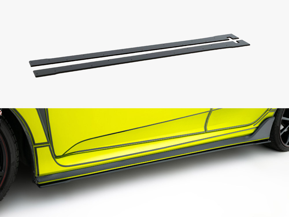 Maxton Street PRO Side Skirt Diffusers V.2 Honda Civic Type-R Mk10 / Mk10 Facelift Maxton Street PRO Side Skirt Diffusers V.2 Honda Civic Type-R Mk10 / Mk10 Facelift