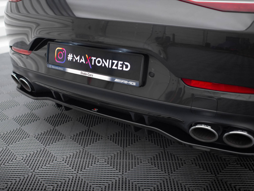 Maxton Rear Splitter (Vertical Bars) Mercedes-AMG 53 4 Door Coupe