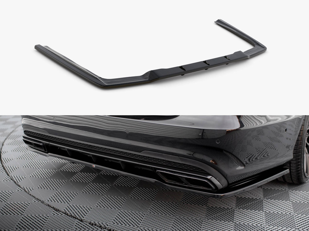 Maxton Rear Splitter (Vertical Bars) Mercedes E63 AMG Sedan W212 Facelift