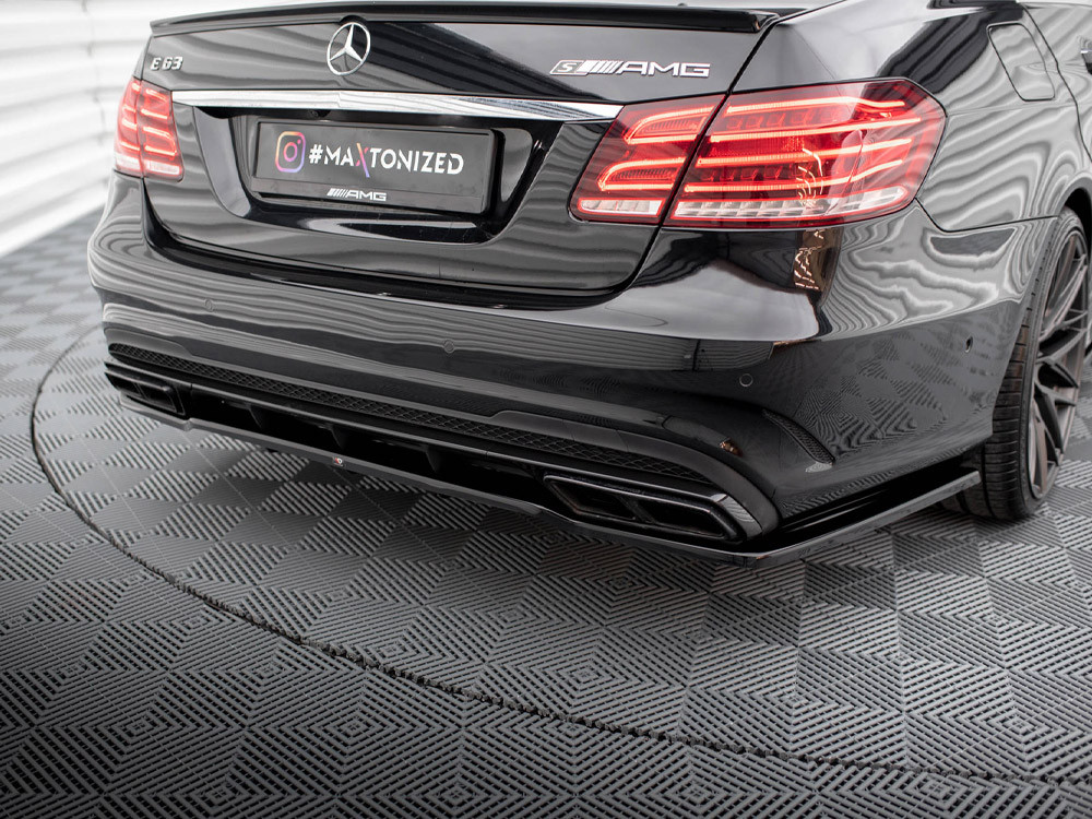 Maxton Rear Splitter (Vertical Bars) Mercedes E63 AMG Sedan W212 Facelift