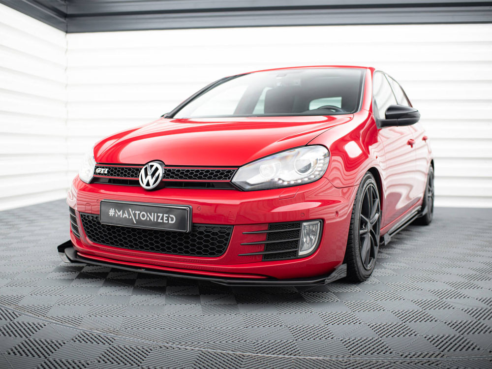 Maxton Street PRO Front Splitter V.3 + Flaps VW Golf GTI Mk6
