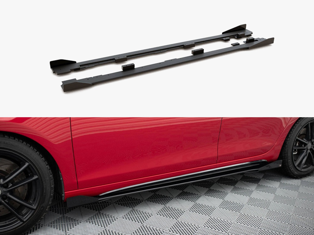 Maxton Street PRO Side Skirts Diffusers + Flaps VW Golf GTI Mk6 Maxton Street PRO Side Skirts Diffusers + Flaps VW Golf GTI Mk6